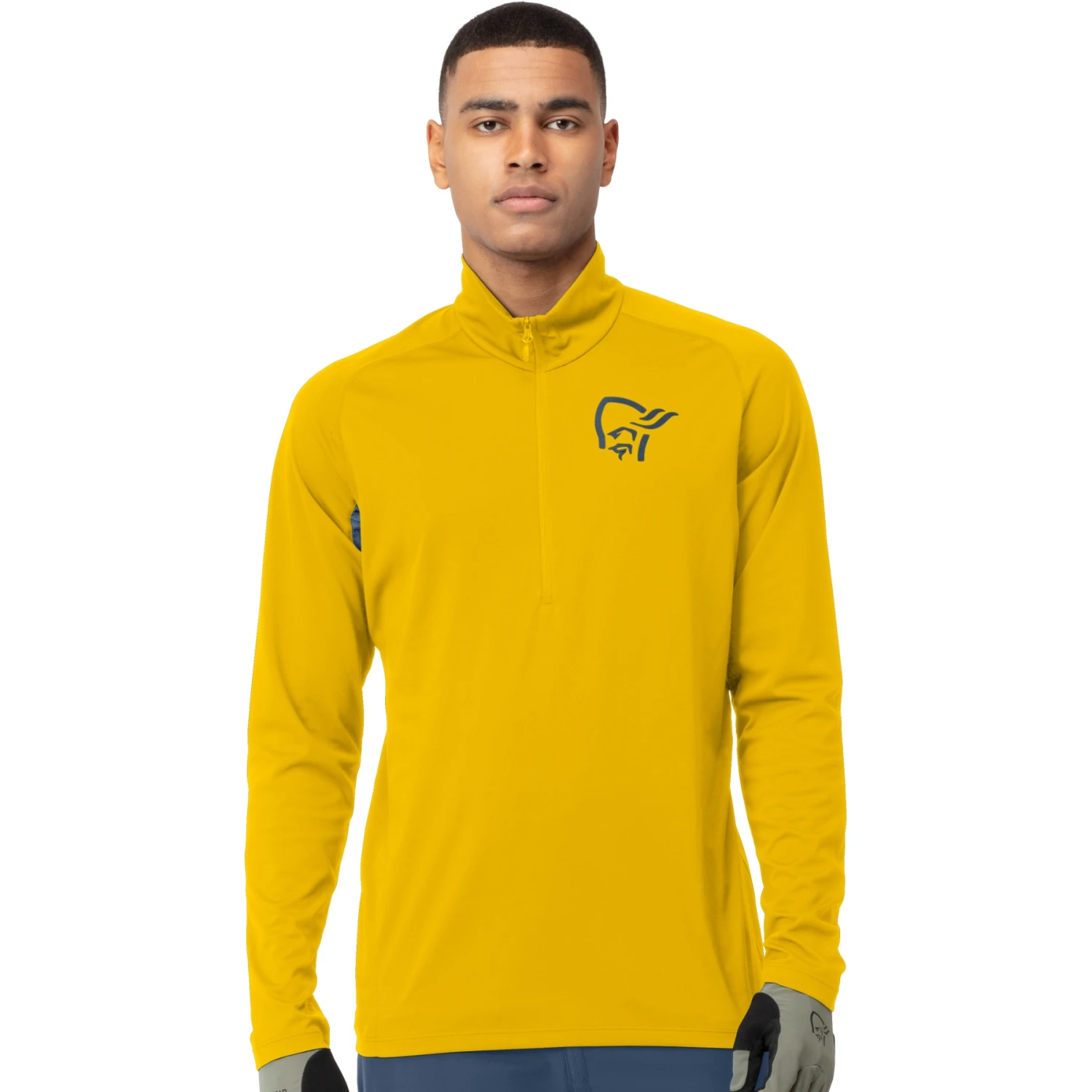 Norrona Camiseta De Manga Larga Hombre - Fjørå Equaliser Zip Top - Sulphur/Vintage Indigo 1 Norrona Camiseta De Manga Larga Hombre - Fjørå Equaliser Zip Top - Sulphur/Vintage Indigo