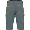 Norrona Pantalones Cortos Hombre - Fjørå Flex1 Heavy Duty - North Atlantic/Orange Popsicle