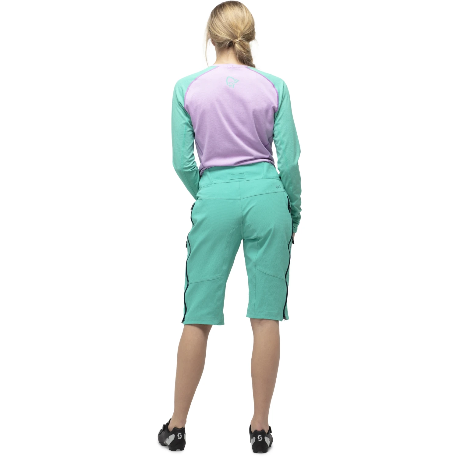 Norrona Pantalones Cortos Mujer - Fjørå Flex1 Heavy Duty - Arcadia/Indigo Night 4 Norrona Pantalones Cortos Mujer - Fjørå Flex1 Heavy Duty - Arcadia/Indigo Night - Imagen 4