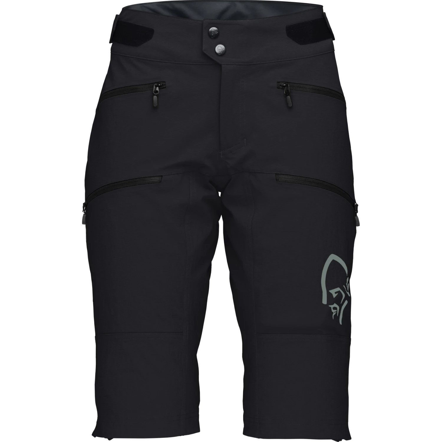 Norrona Pantalones Cortos Mujer - Fjørå Flex1 Heavy Duty - Caviar/Castor Grey 2 Norrona Pantalones Cortos Mujer - Fjørå Flex1 Heavy Duty - Caviar/Castor Grey - Imagen 2