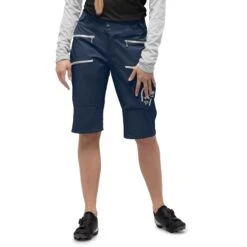 Norrona Pantalones Cortos Mujer - Fjørå Flex1 Heavy Duty - Indigo Night