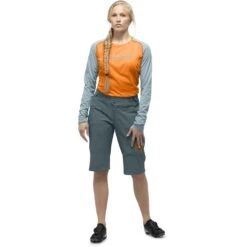 Norrona Pantalones Cortos Mujer - Fjørå Flex1 Heavy Duty - North Atlantic -Norrona norrona fjora flex1 heavy duty shorts women north atlantic 1 1561096