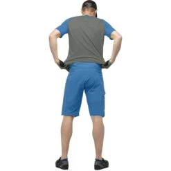 Norrona Pantalones Cortos Hombre - Fjørå Flex1 Mid Weight - Mykonos Blue -Norrona norrona fjora flex1 mid weight shorts men mykonos blue model 2 1399733