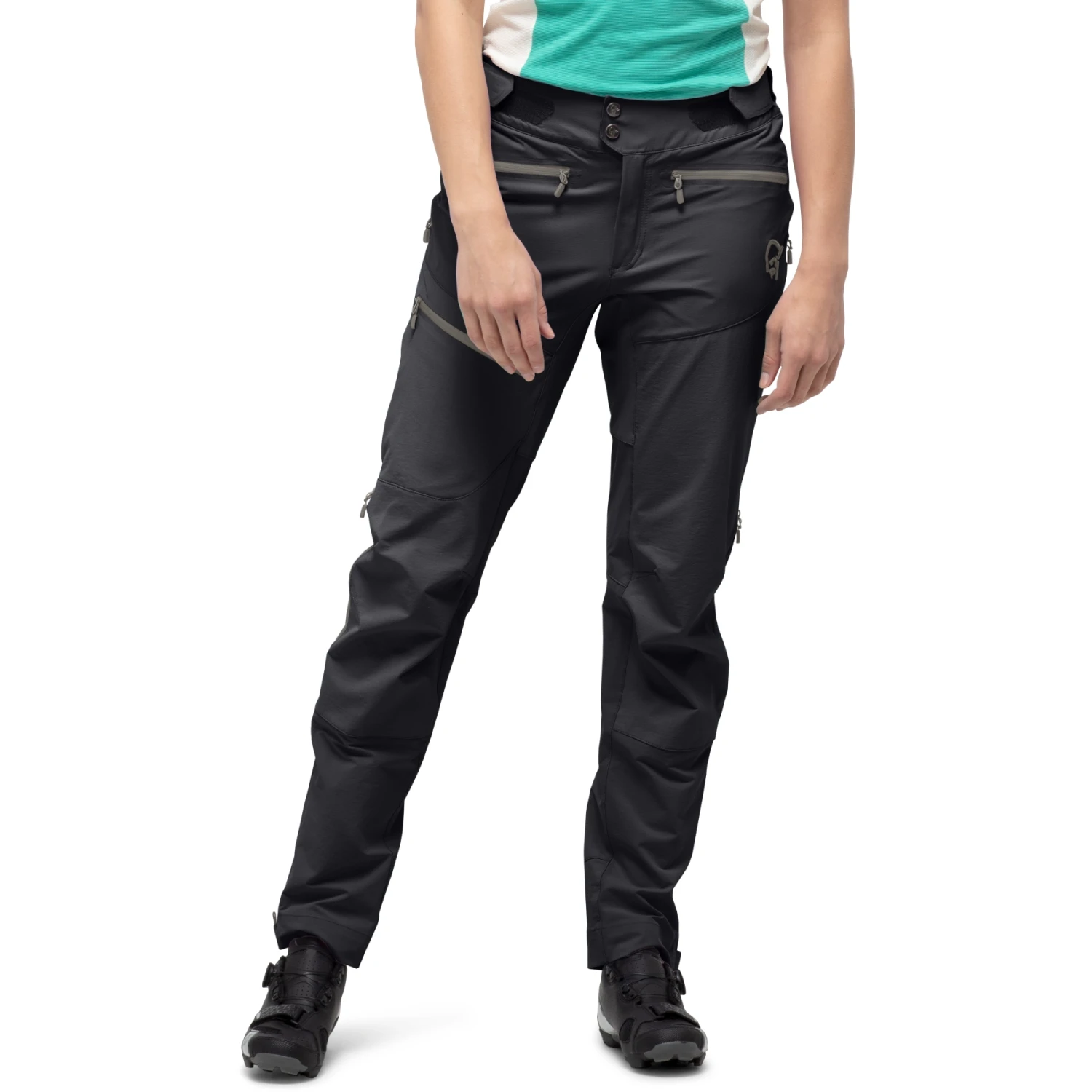 Norrona Pantalones Mujer - Fjørå Flex1 - Caviar/Castor Grey 1 Norrona Pantalones Mujer - Fjørå Flex1 - Caviar/Castor Grey