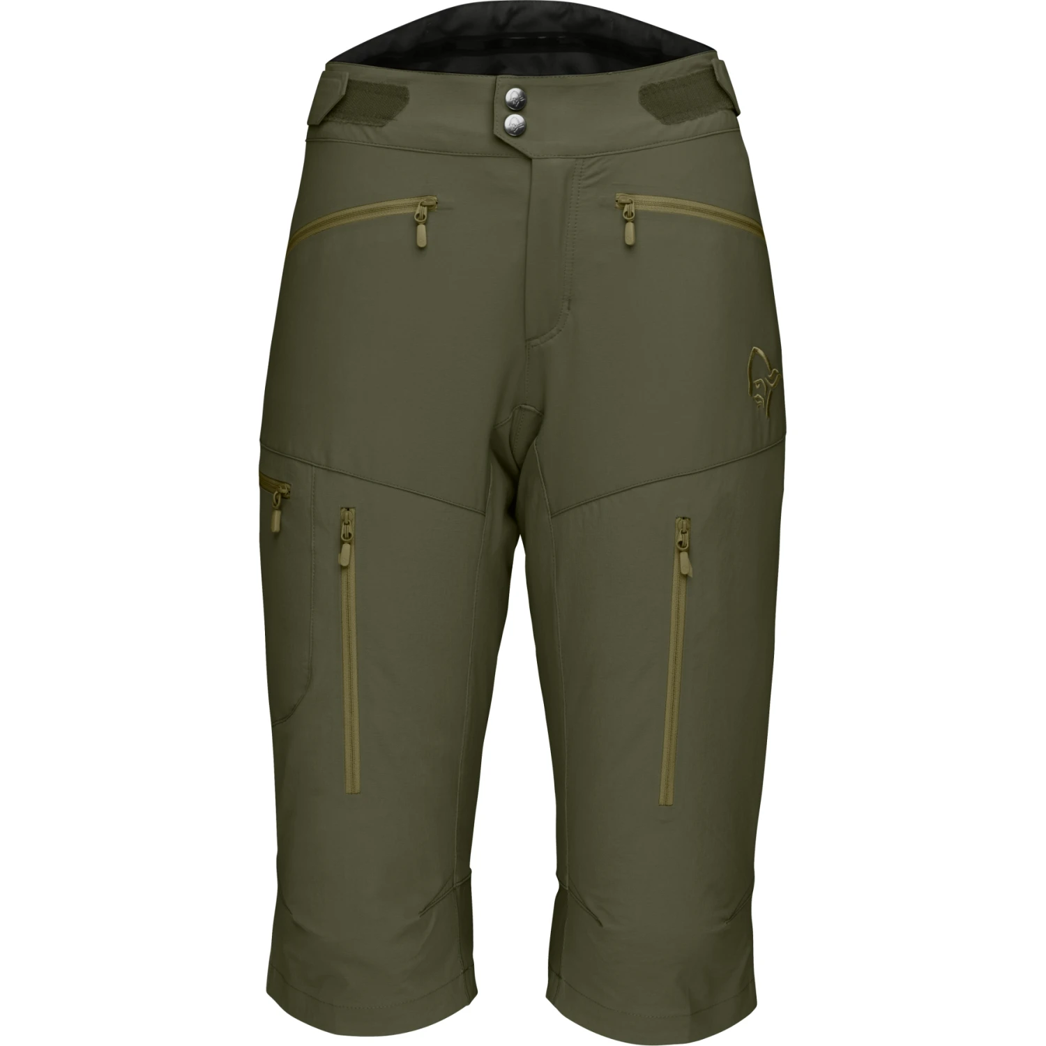 Norrona Pantalones Cortos Mujer - Fjørå Flex1 - Olive Night 1 Norrona Pantalones Cortos Mujer - Fjørå Flex1 - Olive Night