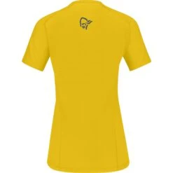 Norrona Camiseta Mujer - Fjørå Wool - Sulphur -Norrona norrona fjora wool t shirt women sulphur 2 1342876