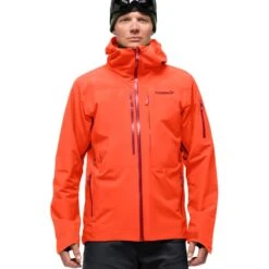 Norrona Chaqueta Hombre - Lofoten Gore-Tex Insulated - Arednalin/Rhubarb