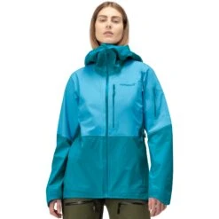 Norrona Chaqueta Mujer - Lofoten Gore-Tex - Aquarius/Hawaiian Surf