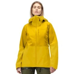 Norrona Chaqueta Mujer - Lofoten Gore-Tex - Blazing Yellow/Sulphur