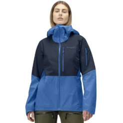 Norrona Chaqueta Mujer - Lofoten Gore-Tex - Campanula/Indigo Night
