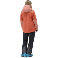 Norrona Chaqueta Mujer - Lofoten Gore-Tex Thermo100 - Orange Alert/Peach Amber -Norrona norrona lofoten gore tex thermo100 jacket women orange alert peach amber 4 1255911