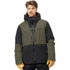 Norrona Chaqueta Hombre - Lofoten Gore-Tex Thermo80 - Caviar/Olive Night