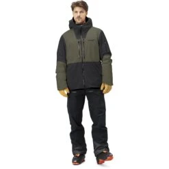 Norrona Chaqueta Hombre - Lofoten Gore-Tex Thermo80 - Caviar/Olive Night -Norrona norrona lofoten gore tex thermo80 jacket men caviar olive night 3 1026114