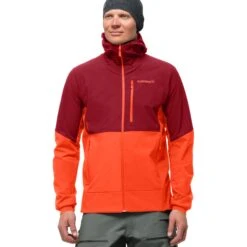 Norrona Chaqueta Hombre - Lofoten Hiloflex200 Hood - Arednalin/Rhubarb