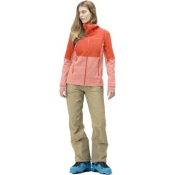 Norrona Chaqueta Mujer - Lofoten Hiloflex200 Hood - Orange Alert -Norrona norrona lofoten hiloflex200 hood jacket women orange alert 3 1255971