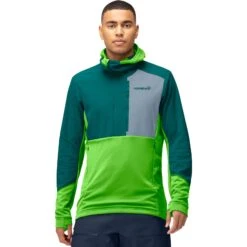 Norrona Jersey Hombre - Lofoten Thermal Pro Hood - Classic Green/Everglade
