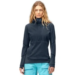 Norrona Lofoten Thermal Pro Hood Jersey Mujer - Indigo Night