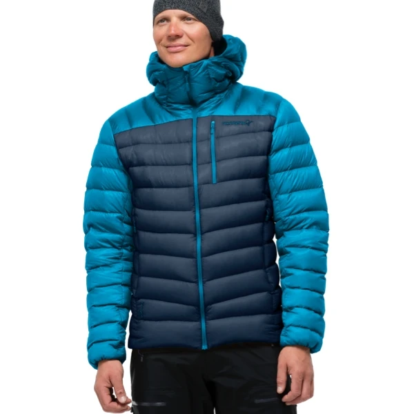 Norrona Plumífero Chaqueta Hombre - Lyngen Down850 Hood - Hawaiian Surf/Indigo Night 1 Norrona Plumífero Chaqueta Hombre - Lyngen Down850 Hood - Hawaiian Surf/Indigo Night