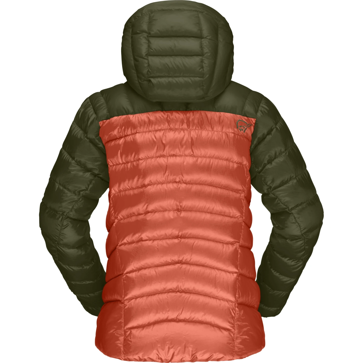 Norrona Plumífero Chaqueta Mujer - Lyngen Down850 Hood - Olive Night/Orange Alert 3 Norrona Plumífero Chaqueta Mujer - Lyngen Down850 Hood - Olive Night/Orange Alert - Imagen 3
