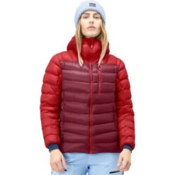 Norrona Plumífero Chaqueta Mujer - Lyngen Down850 Hood - True Red/Rhubarb