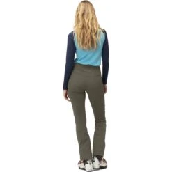 Norrona Pantalones Esquí Mujer - Lyngen Equaliser Stretch Tights - Olive Night -Norrona norrona lyngen equaliser stretch ski tights women olive night 4 1256398