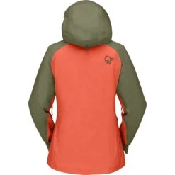 Norrona Chaqueta Mujer - Lyngen Gore-Tex - Olive Night/Orange Alert -Norrona norrona lyngen gore tex jacket women olive night orange alert 2 1256431