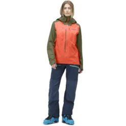 Norrona Chaqueta Mujer - Lyngen Gore-Tex - Olive Night/Orange Alert -Norrona norrona lyngen gore tex jacket women olive night orange alert 3 1256432