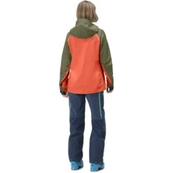 Norrona Chaqueta Mujer - Lyngen Gore-Tex - Olive Night/Orange Alert -Norrona norrona lyngen gore tex jacket women olive night orange alert 4 1256433