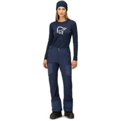 Norrona Pantalones Mujer - Lyngen Hiloflex200 Slim - Indigo Night -Norrona norrona lyngen hiloflex200 slim pants women indigo night 4 1518450