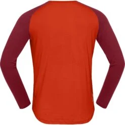 Norrona Camiseta Interior Manga Larga Hombre - PureUll - Arednalin/Rhubarb -Norrona norrona pureull long sleeve baselayer men arednalin rhubarb 3 1518567