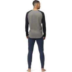 Norrona Camiseta Interior Manga Larga Hombre - PureUll - Castor Grey/Caviar Melange -Norrona norrona pureull long sleeve baselayer men castor grey caviar melange 2 1463473