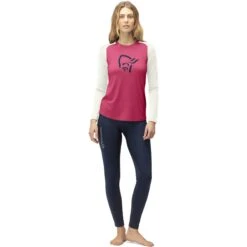 Norrona Camiseta Interior Manga Larga Mujer - PureUll - Honeysuckle/Snowdrop -Norrona norrona pureull long sleeve baselayer women honeysuckle snowdrop 3 1257616