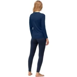 Norrona Camiseta Interior Manga Larga Mujer - PureUll - Indigo Night -Norrona norrona pureull long sleeve baselayer women indigo night 3 1463440