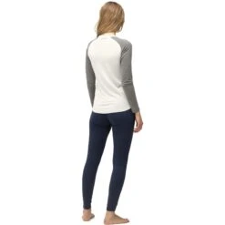 Norrona Camiseta Interior Manga Larga Mujer - PureUll - Snowdrop/Castor Grey -Norrona norrona pureull long sleeve baselayer women snowdrop castor grey 4 1257632