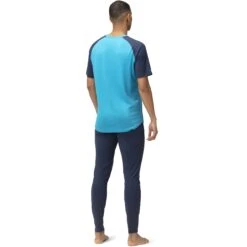 Norrona Camiseta Interior Hombre - PureUll - Hawaiian Surf/Indigo Night -Norrona norrona pureull t shirt men hawaiian surf indigo night 4 1257777