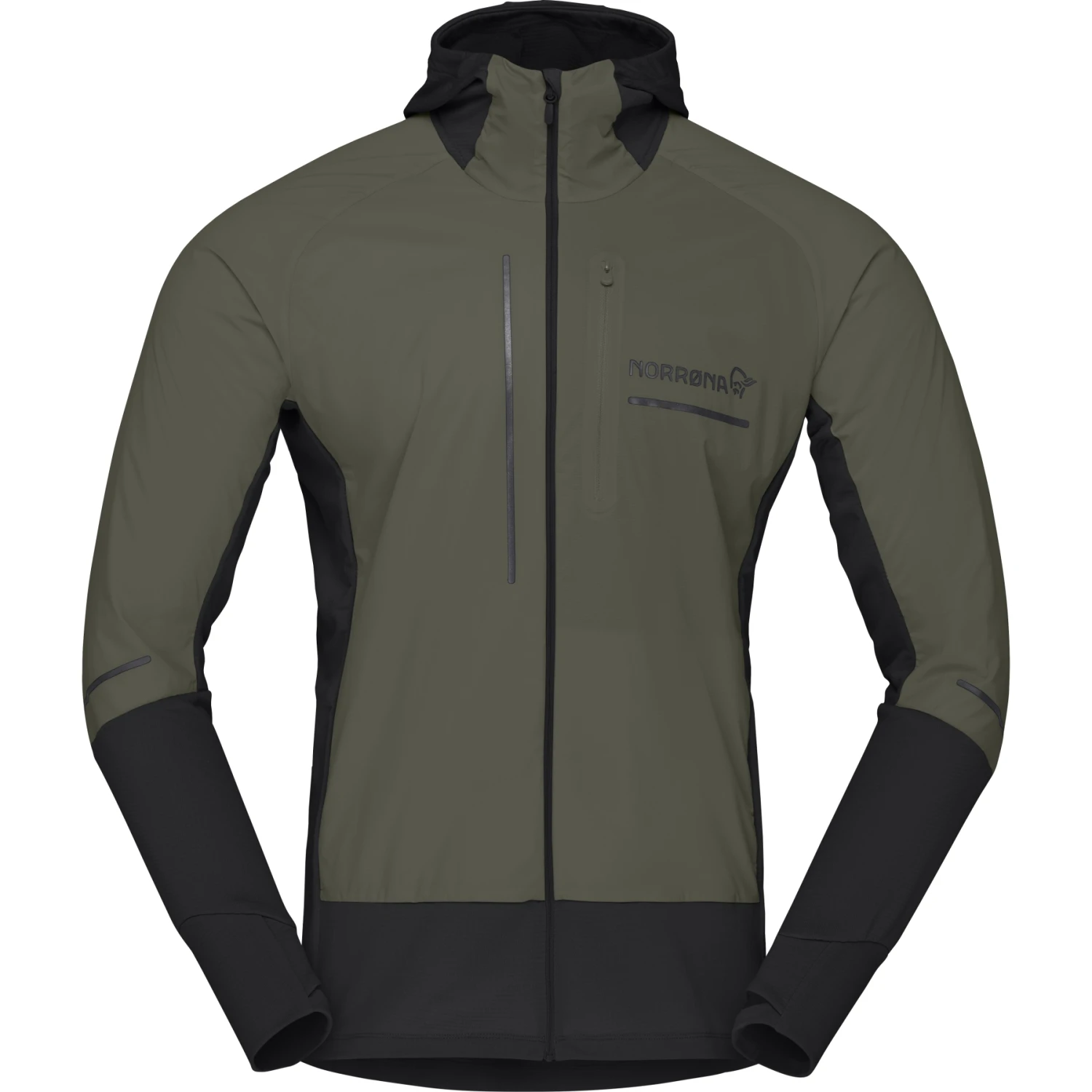 Norrona Chaqueta Hombre - Senja Alpha90 Zip Hood - Olive Night 2 Norrona Chaqueta Hombre - Senja Alpha90 Zip Hood - Olive Night - Imagen 2