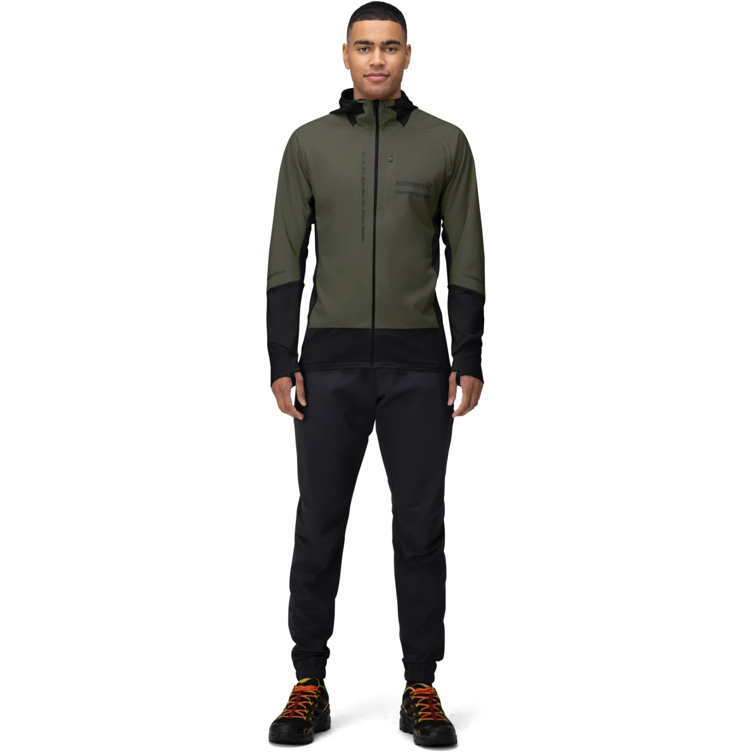 Norrona Chaqueta Hombre - Senja Alpha90 Zip Hood - Olive Night 4 Norrona Chaqueta Hombre - Senja Alpha90 Zip Hood - Olive Night - Imagen 4