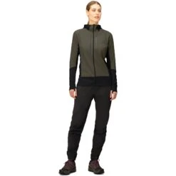 Norrona Chaqueta Mujer - Senja Alpha90 Zip Hood - Olive Night -Norrona norrona senja alpha90 zip hood jacket women olive night 4 1518618