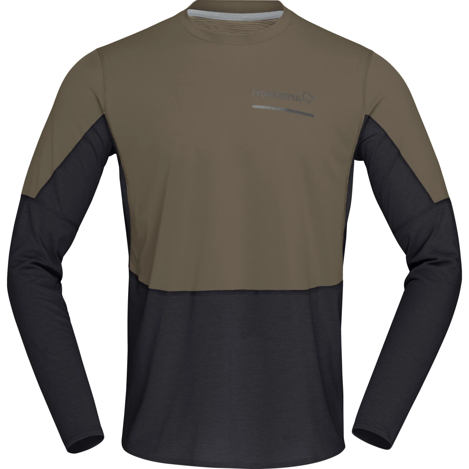 Norrona Camiseta De Manga Larga Hombre - Senja Equaliser Lightweight - Olive Night 2 Norrona Camiseta De Manga Larga Hombre - Senja Equaliser Lightweight - Olive Night - Imagen 2