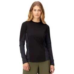 Norrona Camiseta De Manga Larga Mujer - Senja Equaliser Lightweight - Caviar