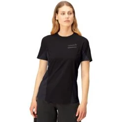 Norrona Camiseta Mujer - Senja Equaliser Lightweight - Caviar