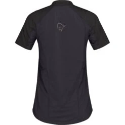 Norrona Camiseta Mujer - Senja Equaliser Lightweight - Caviar -Norrona norrona senja equaliser lightweight t shirt women caviar 2 1343336