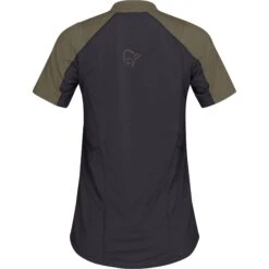 Norrona Camiseta Mujer - Senja Equaliser Lightweight - Olive Night -Norrona norrona senja equaliser lightweight t shirt women olive night 2 1343345