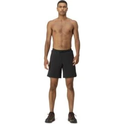 Norrona Pantalones Cortos Hombre - Senja Flex1 9 Inch - Caviar -Norrona norrona senja flex1 9 inch shorts men caviar model 1 1399951