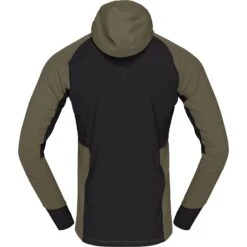 Norrona Jersey Polar Hombre - Senja Warm1 Hood - Olive Night -Norrona norrona senja warm1 hood men olive night 2 1343804