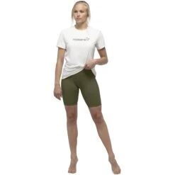 Norrona Malla Corta Mujer - Olive Night -Norrona norrona short tights women olive night 3 1343847