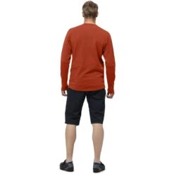 Norrona Camiseta De Manga Larga Hombre - Skibotn Crew Neck - Rooibos Tea -Norrona norrona skibotn crew neck long sleeve men rooibos tea model 2 1400010