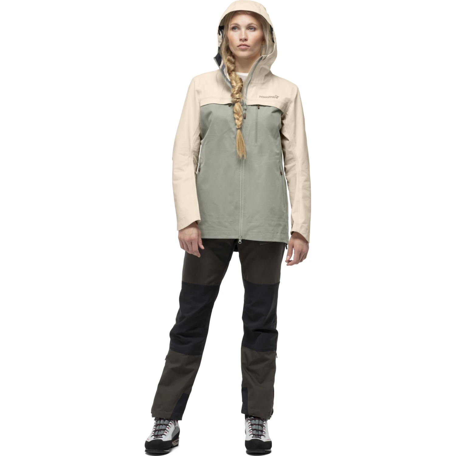 Norrona Chaqueta Mujer - Svalbard Cotton - Ecru/Sandstone 3 Norrona Chaqueta Mujer - Svalbard Cotton - Ecru/Sandstone - Imagen 3