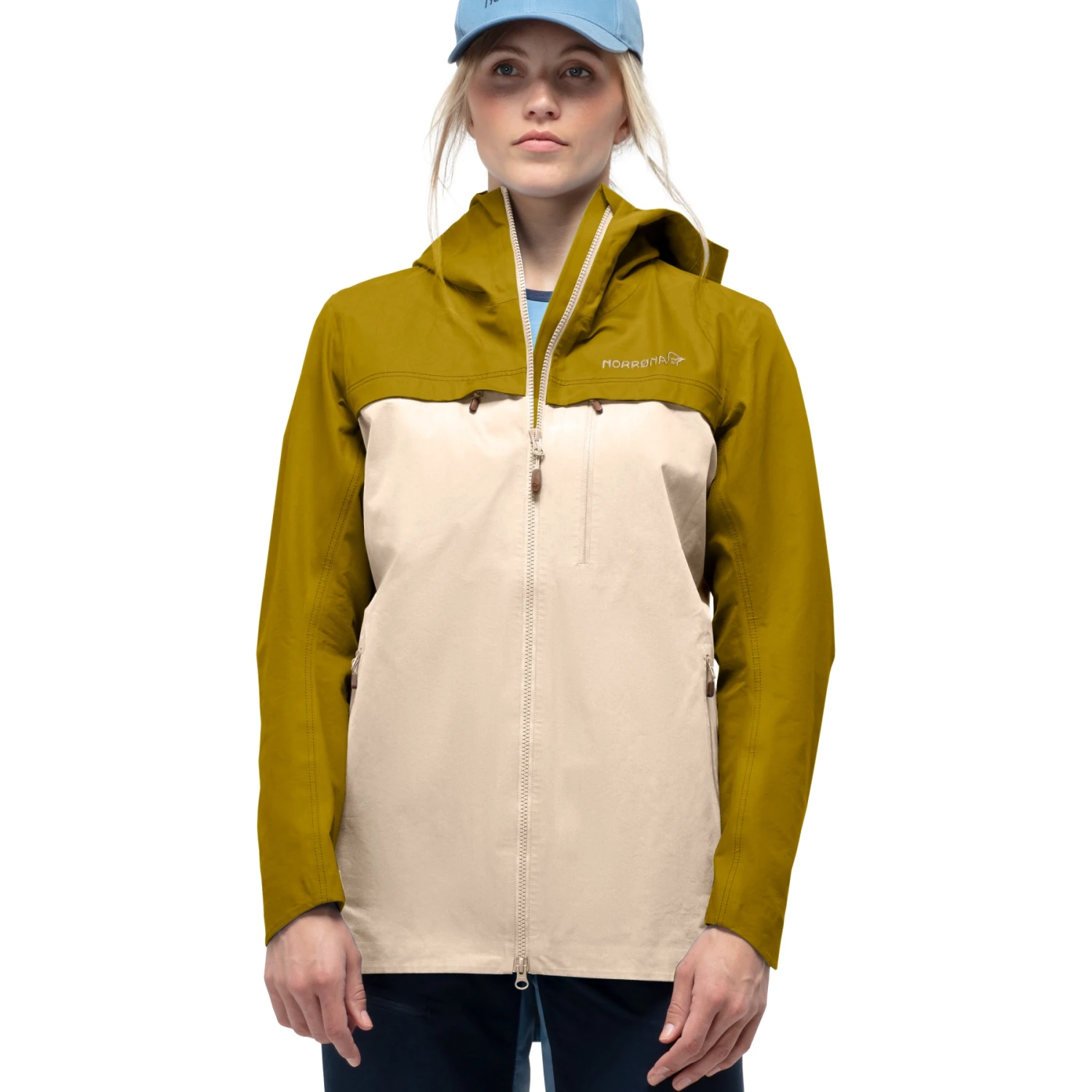Norrona Chaqueta Mujer - Svalbard Cotton - Golden Palm/Ecru 1 Norrona Chaqueta Mujer - Svalbard Cotton - Golden Palm/Ecru