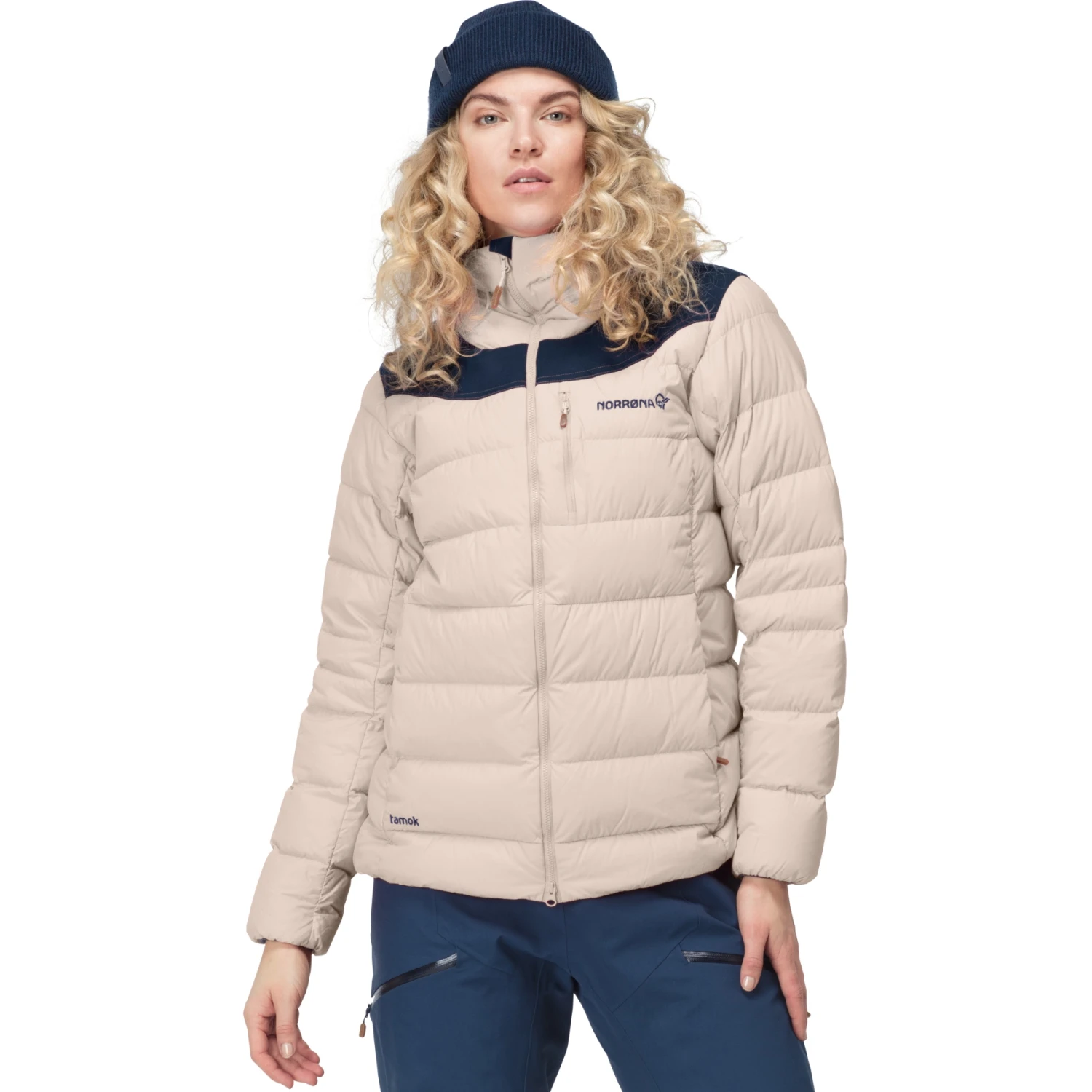 Norrona Plumífero Chaqueta Mujer - Tamok Down750 - Pure Cashmere 1 Norrona Plumífero Chaqueta Mujer - Tamok Down750 - Pure Cashmere
